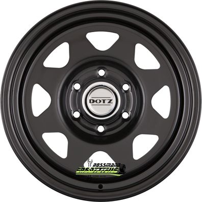 Dotz Dakar black (ohne Nabenbecher) 6x15 ET0 - LK5/139.7 ML110 Felge Stahl