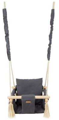 Handgefertigte Baby-Schaukel mit pädagogischen Kugeln - Nachhaltiges Design