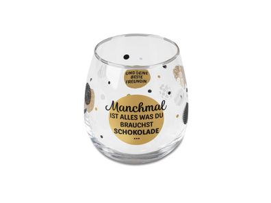 Whiskyglas, Wasserglas oder auch Weinglas mit Spruch - Manchmal ist alles was Du brau