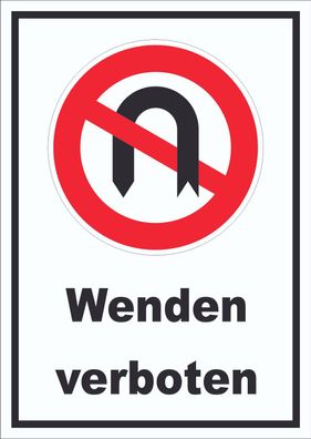Wendeverbot Schild