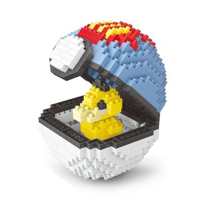 Pokemon Enton mit Pokeball LNO Micro-Bricks Figur Psyduck