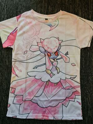 Pokemon T-Shirt für Kinder (Unisex) - Motiv: Mega-Diancie 140