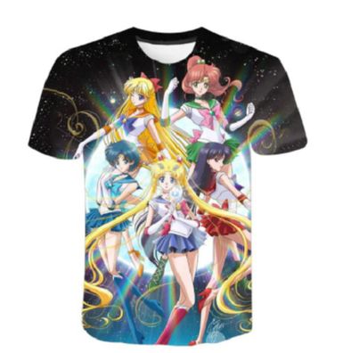 Sailor Moon T-Shirt für Kinder (Unisex) - Motiv: Sailor Moon Team 150