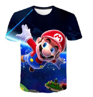 Super Mario T-Shirt für Kinder (Unisex) - Motiv: Mario Galaxy 130