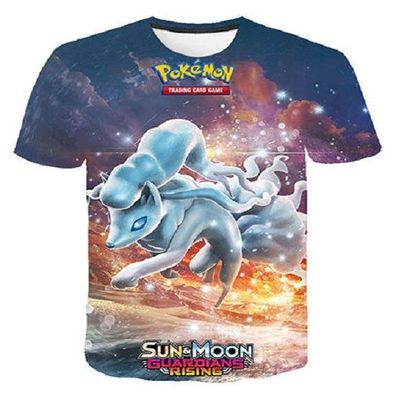 Pokemon T-Shirt für Kinder (Unisex) - Motiv: Alola Vulnona / Ninetales 130