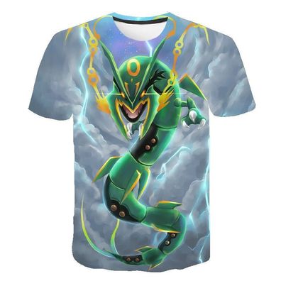 Pokemon T-Shirt für Kinder (Unisex) - Motiv: Rayquaza 130