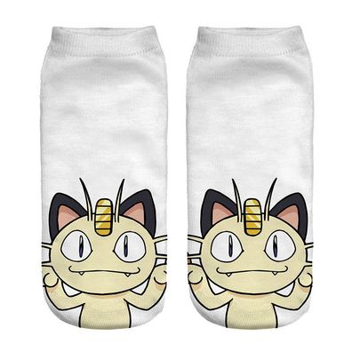 Pokemon Mauzi Socken Cosplay Unisex-Socken Outdoor Socks