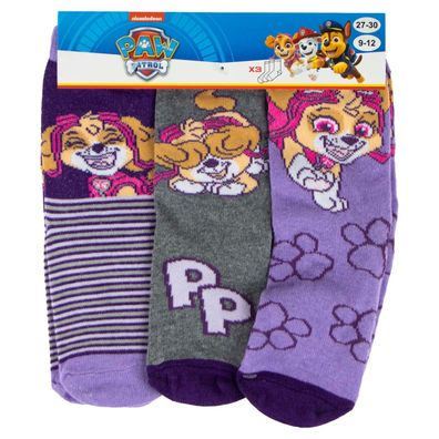 Paw Patrol Socken 3 Paar Unisex Socken Outdoor Socks 23-26