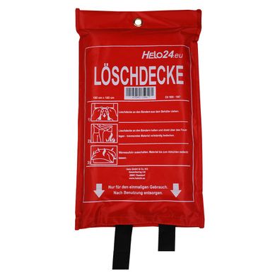 Feuerlöschdecke Löschdecke Feuerdecke Feuerlöscher Fiberglas 1,8x1,8m DIN EN1869