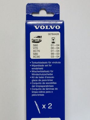 Original Volvo Wischerblätter vorne S60 01-04/ /V/ XC70 00-04/ /S80 99-03/ /XC90 -04
