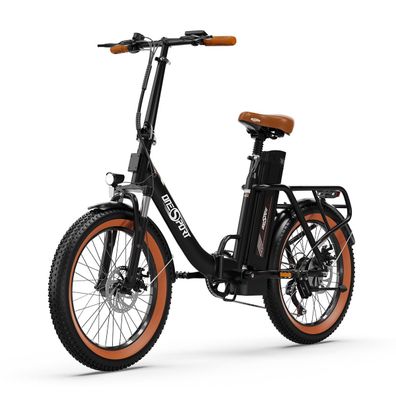 250W E-Bike 48V 17Ah 20x3,0 Zoll Luftreifen Klappbares Elektrofahrrad