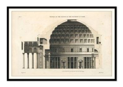 Tempel Des Hadrian Kunstdruck Poster Druckbild Leinwanddruck G103467