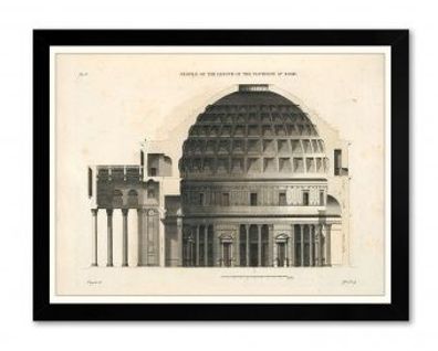 Tempel Der Freiheit Kunstdruck Poster Druckbild Leinwanddruck G103206