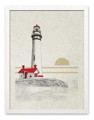 Leuchtturm Am Meer Kunstdruck Poster Druckbild Leinwanddruck G112346