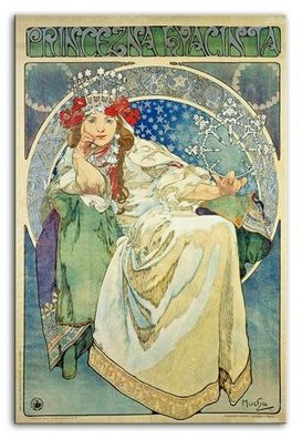 Prinzessin Hyazinthe Alphonse Mucha Poster Druckbild Leinwanddruck G93775