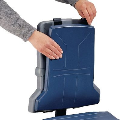Polster Sintec Integralschaumpolster dunkelblau f. Sitz/Lehne f. Arbeitsdrehstuhl