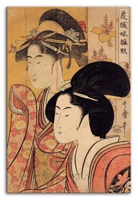 Geisha-Mädchen Kunstdruck Poster Druckbild Leinwanddruck Print G93814