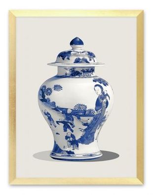 Chinesische Vase Kunstdruck Poster Druckbild Leinwanddruck Print G109987