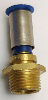 Polytherm Polyfix Übergang AG 14x2 mm DN15 (1/2") 9021813 Pressfitting TH & U