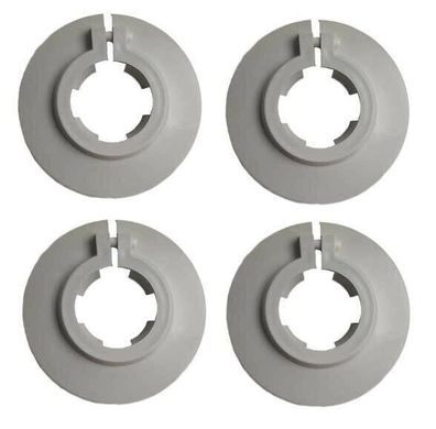 Flamco Plastik-Rosette grau ½ "-22 Klemmrosette Abdeckung Heizungsrohr 4er-Pack