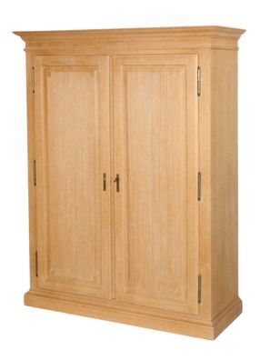 Highboard Dielenschrank Duett B 135 H 175 cm mit 2 Riffeltüren Pinie massiv