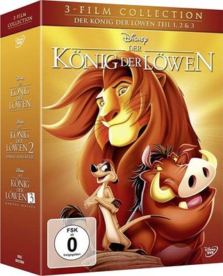 König der Löwen - Trilogy (DVD) 3Disc Dreierpack, 3Disc, Disn