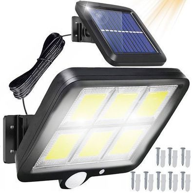 120 LED Solarleuchte für Außen mit Bewegungsmelder Solarlampen Außenlicht Retoo