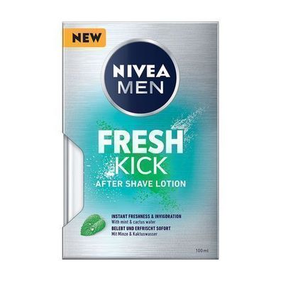 Nivea Herren Frischekick Aftershave Lotion, 100ml - Belebende Pflege fér Männerhaut