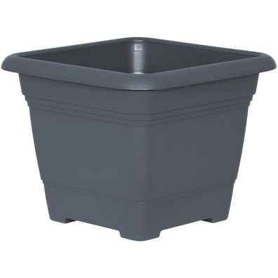 Geli Pflanzkübel NORA Anthrazit 33 cm quadratisch - Kunststoff