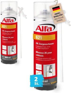 2x Alfa 2K-Zargenschaum (schnell härtend) (400 ml)