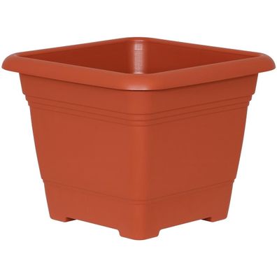 Geli Pflanzkübel NORA Terracotta 33 cm quadratisch - Kunststoff
