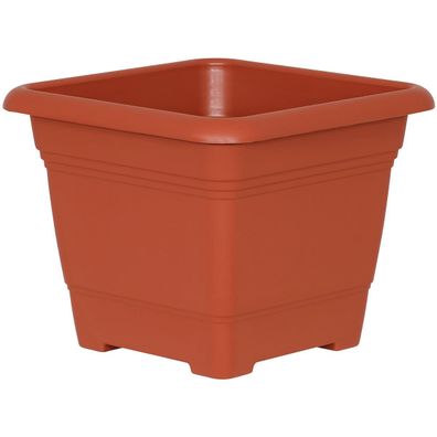 Geli Pflanzkübel NORA Terracotta 28 cm quadratisch - Kunststoff
