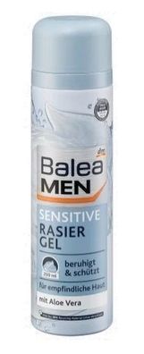 Balea Men Rasiergel Sensitiv, 200ml - Sanfter Rasierschaum fér empfindliche Haut