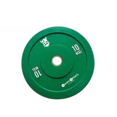 Robuste Gummibumperplatte 10 kg - ideal für Fitnessstudios