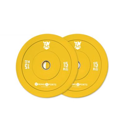 Gelbe Bumper Plate 15 kg - Kompakt & robust für intensives Training - Ø 45 cm