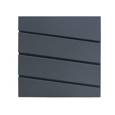 Moderner Design Briefkasten Edelstahl Anthrazit - 37x37 cm - Stilvoll