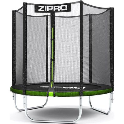 Stilvolle grüne Trampolin mit Netz - Ø 140 cm - Ideal für jeden Garten