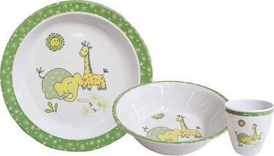 Gimex Kindergeschirrset Wildlife 3-tlg