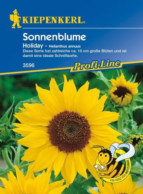 Sonnenblume Holiday | zahlreiche ca. 15 cm große Blüten | gute Schnittblume