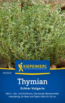 Thymian Echter Vulgaris, Würz-, Tee- und Duftkraut - Zierstaude - Bienenweide