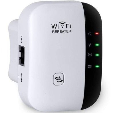 WiFi Repeater 2.4GHz 300Mbit/ s WLAN Verstärker WPS Access Point Ethernet-Port Retoo