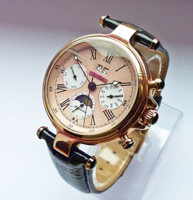 Schöner und seltener Jean Jacot Automatic Datograoh 25Jewels Herren Armbanduhr Neu