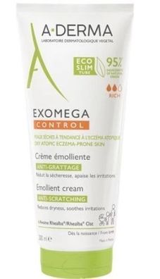 A-Derma Exomega Control Hautberuhigende Pflegecreme, 200 ml