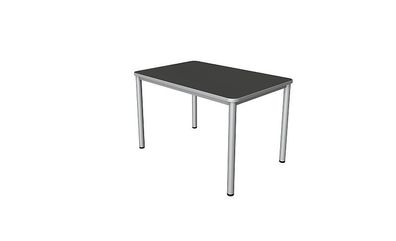 Kerkmann Schreibtisch Prime 120x80x75 cm 4 Bein-Gestell alusilber