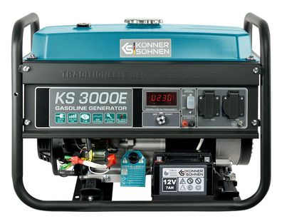 Könner & Söhnen KS 3000E Stromerzeuger Generator Benzin Notstromaggregat 3000