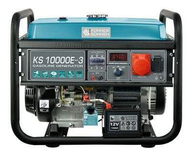 Könner & Söhnen KS 10000E-3 Stromerzeuger Generator Benzin Notstrom 18 PS 4-T