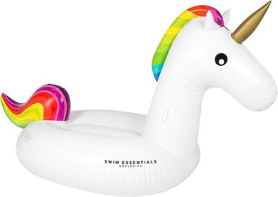 Swim Essentials Luxury Ride-on Einhorn 142x 137 x 97 cm