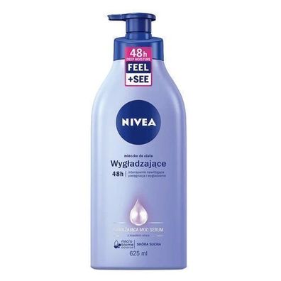 Nivea Glättendes Feuchtigkeitsserum Körpermilch mit Pumpe, 625 ml