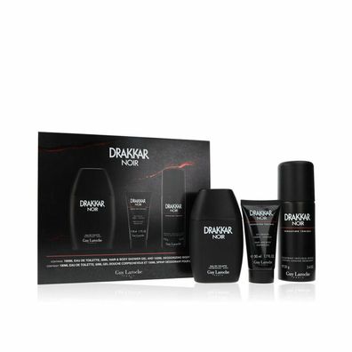 Set mit Herrenparfüm Guy Laroche Drakkar NOIR EDT 3 Stücke Default Title