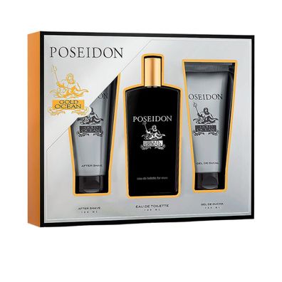 Set mit Herrenparfüm Poseidon Poseidon GOLD FOR MEN EDT 3 Stücke Default Title